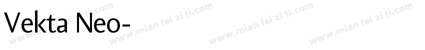 Vekta Neo字体转换